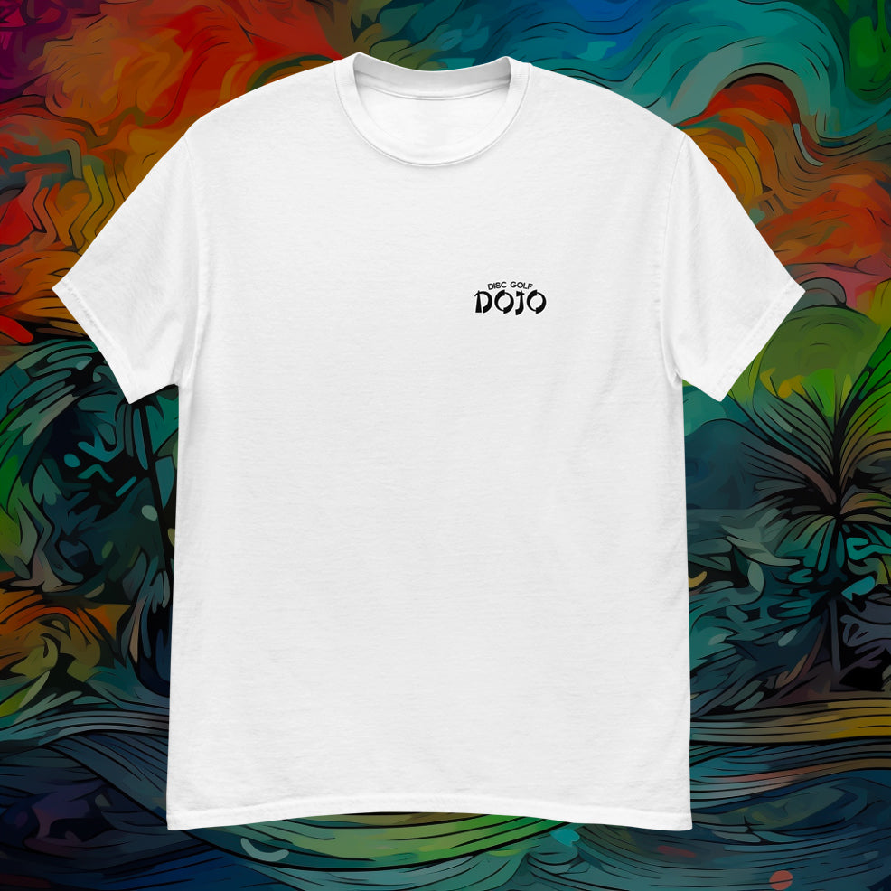 Tiki-Catcher: Disc Golf Dojo Logo Cotton Tee