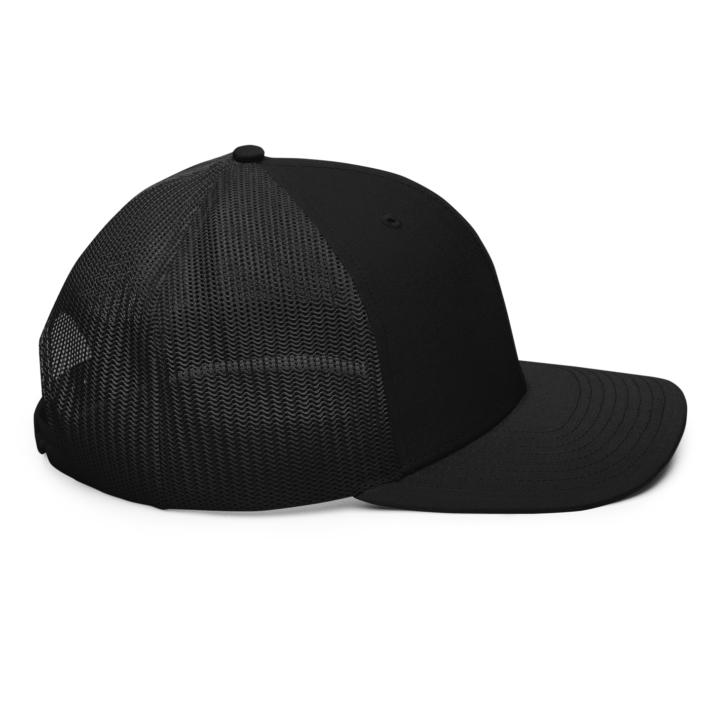 Minimalist White-Logo Trucker Cap